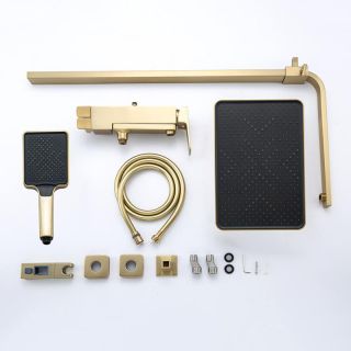 Душевая стойка Frap F2490-3 Золотой сатин